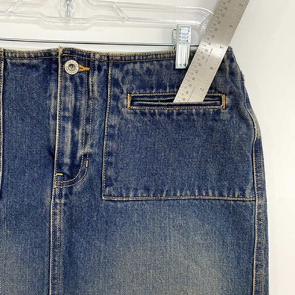 Gap Denim Women's‎ Mini Skirt Size 4 Blue Festival Streetwear Y2k - Picture 5 of 9